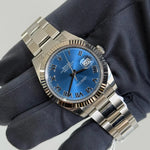 2025 Rolex Datejust 41 Blue Azzurro Dial / 126334 / Steel / Fully Stickered / Brand New & Unworn / Box & Papers Just Watch It
