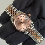 2025 Rolex Datejust 31 Pink Diamond Dial Rose Gold / 278271 / Rose Gold & Steel / Brand New & Unworn / Box & Papers Just Watch It