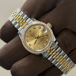 2025 Datejust 31 Champagne Dial / 278383RBR / Factory Diamond Dial / Brand New & Unworn / Box & Papers Just Watch It