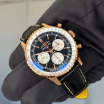 2024 Breitling Navitimer 1 B01 Chronograph / RB0138211B1P1 / Rose Gold on Crocodile Skin / 43mm / Brand New & Unworn - Just Watch It
