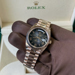 2025 Rolex Day Date 40 Ombre ‘Smoke’ Dial / 228234 / Rose Gold / Brand New & Unworn / Box & Papers Just Watch It