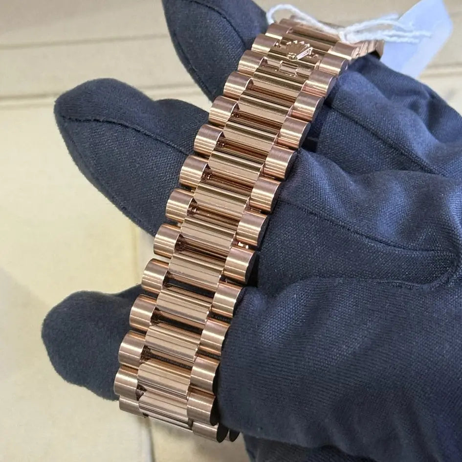 2025 Rolex Day Date 36 Olive Dial / 128235 / Rose Gold / Presidential Band / Brand New & Unworn / Box & Papers Just Watch It