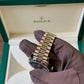 2025 Rolex Day Date 40 Olive Dial / 228235 / Rose Gold / Brand New & Unworn / Box & Papers (edited) Just Watch It