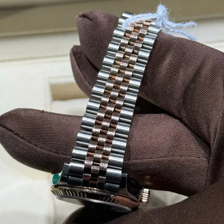 2021 Rolex Datejust 31 Chocolate Roman Diamond VI / 278271 / Rose Gold & Steel / Mint Condition Just Watch It