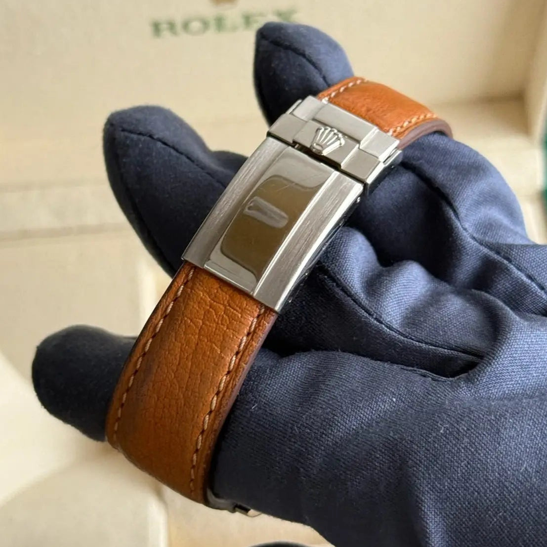 2003 Rolex Daytona Meteorite / 116519LN / White Gold on Original Leather Strap / Mint Condition - Just Watch It