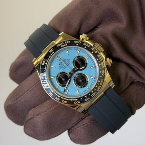 2025 Rolex Daytona Cosmograph 'Tiffany Blue' Dial / 126518LN / Yellow Gold / Brand New & Unworn / Box & Papers Just Watch It