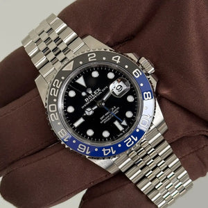 2025 GMT Master II 'Batgirl' / 126710BLNR / Steel / Jubilee Band / Brand New & Unworn / Box & Papers Just Watch It