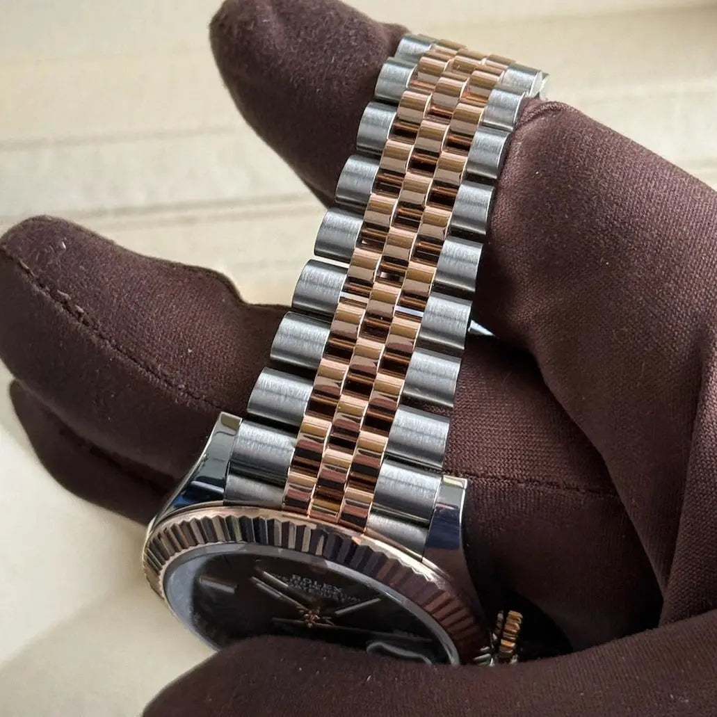 2024 Rolex Datejust 41 Wimbledon Dial / 126331 / Two Tone Rose Gold / Jubilee Band / 41mm / Like New / Box & Papers Just Watch It