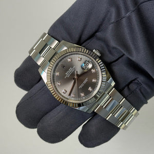 2026 Rolex Datejust 41 Slate Diamond Dial 126334 / Steel / Brand New & Unworn / Box & Papers Just Watch It