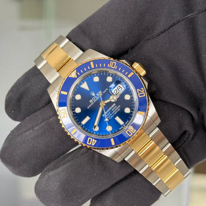 2025 Rolex Submariner Date 'Bluesy' / 126613LB / Two Tone Yellow Gold / Brand New & Unworn / Box & Papers