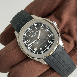 2022 Patek Philippe Aqaunaut Black Dial 5167a / Steel on Black Rubber Strap / Like New