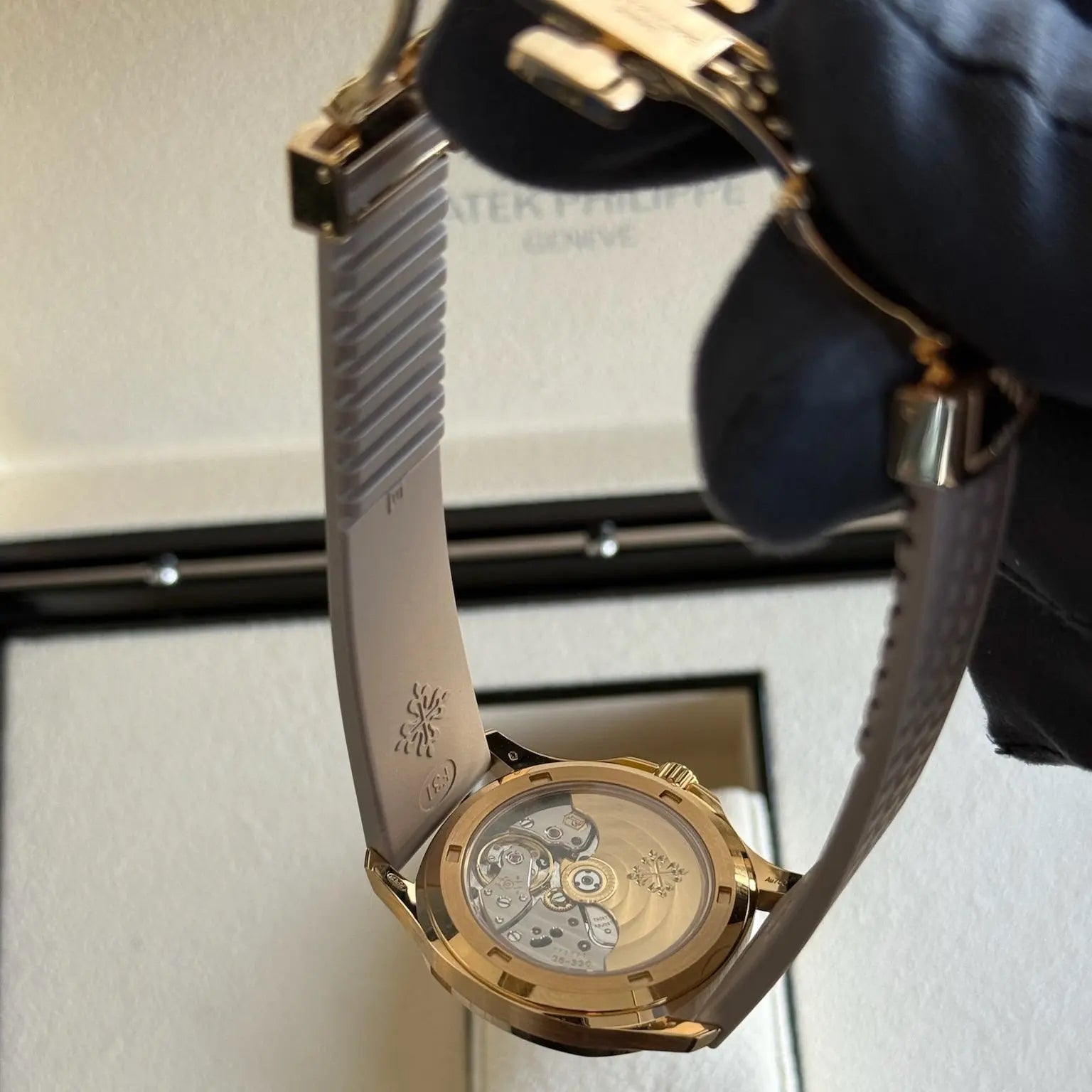 2025 Patek Philippe 5072R Aquanaut Luce / Factory Baguette-Cut Diamond Bezel / Rose Gold on Rubber Strap / Brand New & Unworn / Box & Papers Just Watch It