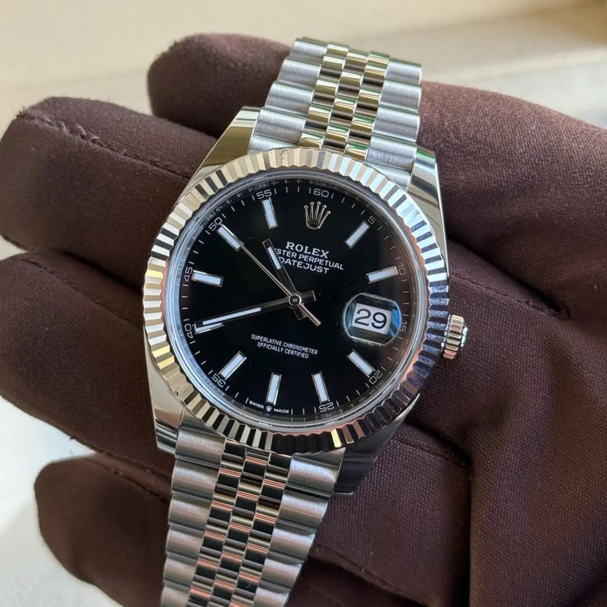 2024 Rolex Datejust 41 Black Dial / 126334 / Steel / Jubilee Band / Like New Just Watch It