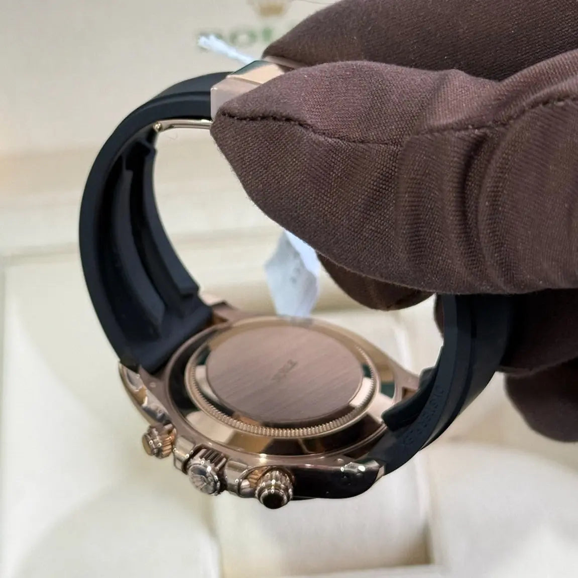 2021 Daytona Cosmograph 'Sundust' Dial / 116515LN / Rose Gold on Oysterflex / Mint Condition / Box & Papers Just Watch It