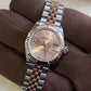 2024 Rolex Lady Datejust 28 Pink Diamond IX Dial / 279171 / 28mm / Rose Gold & Steel / Like New