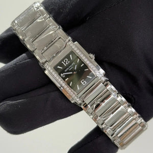 2025 Patek Philippe Twenty~4 Manchette Olive Green Sunburst Diamond Ladies Watch - Just Watch It