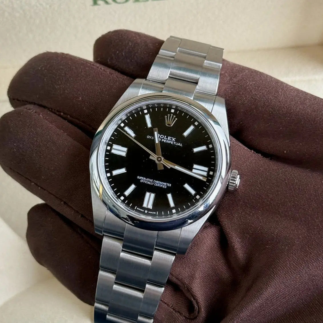 2025 Rolex Oyster Perpetual 41 Black Dial / 124300 / Oyster Bracelet / 41mm / Brand New & Unworn / Box & Papers Just Watch It