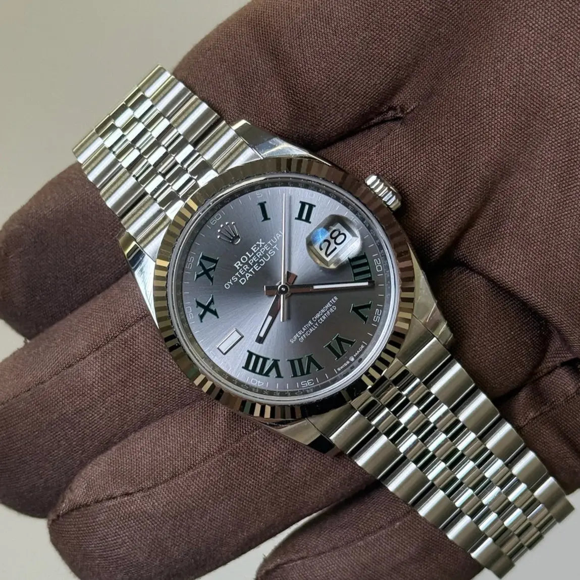 2024 Rolex Datejust 36 Wimbledon Dial / 126234 / Steel / Like New / Box & Papers Just Watch It