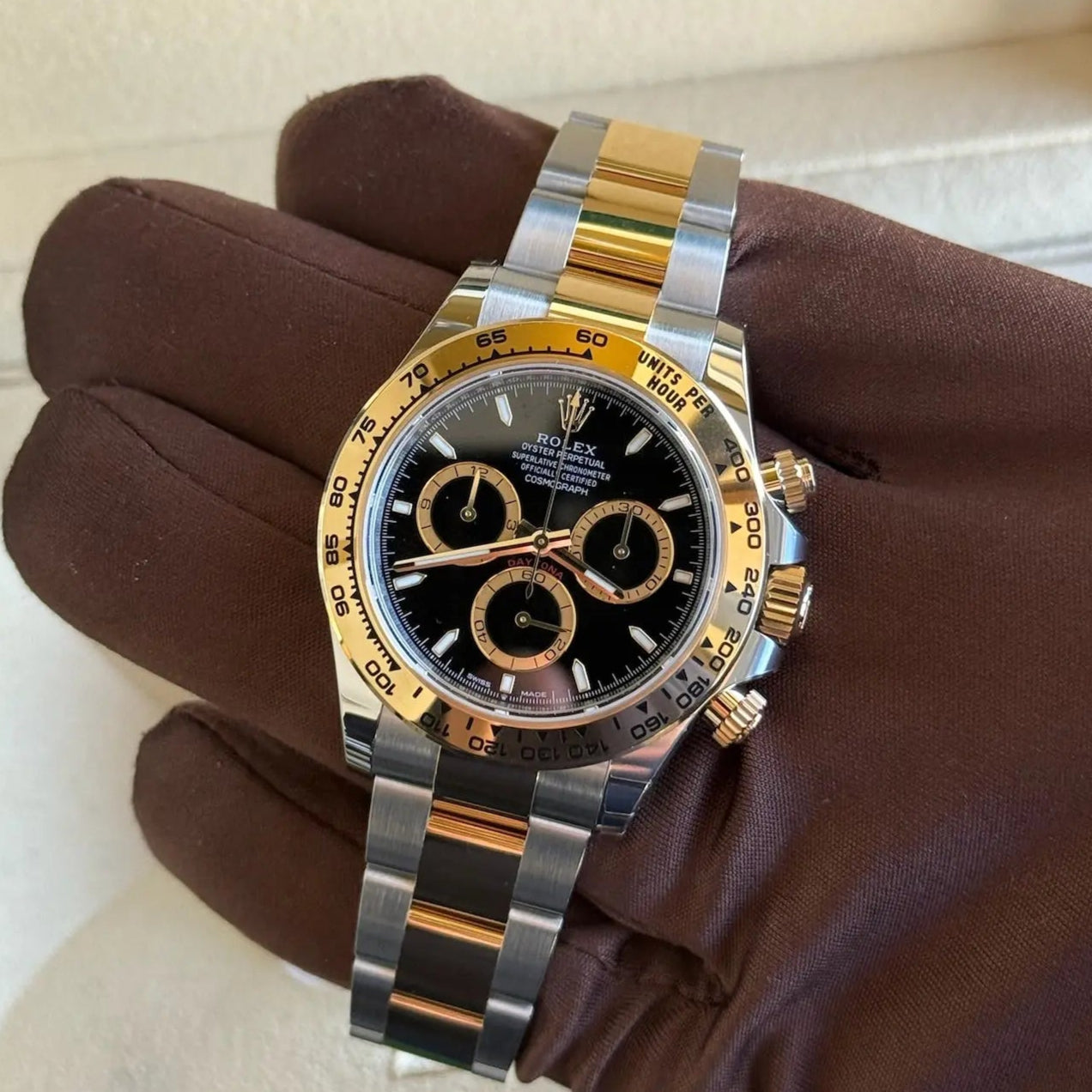 2024 Rolex Daytona Cosmograph Black Dial / 126503 / Two Tone Yellow Gold / 40mm / Brand New & Unworn Just Watch It