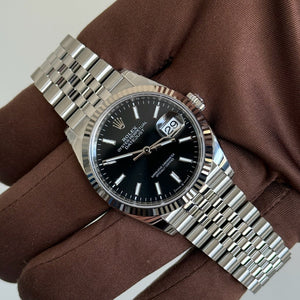 2025 Datejust 36 Black Dial / 126234 / Steel / Jubilee Band / Brand New & Unworn Just Watch It