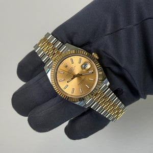 2026 Rolex Datejust 41 Champagne Dial 126333 / Yellow Gold & Steel / Box & Papers Just Watch It