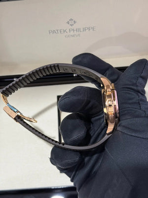2025 PP5968R-001 Aquanaut Chronograph Brown Dial 42mm / Rose Gold on Rubber Strap / Brand New & Unworn Just Watch It