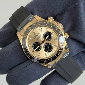 2025 Rolex Daytona Cosmograph ‘Pikachu’ Champagne Dial / 126518LN / Yellow Gold & Oysterflex / Brand New & Unworn / Box & Papers Just Watch It