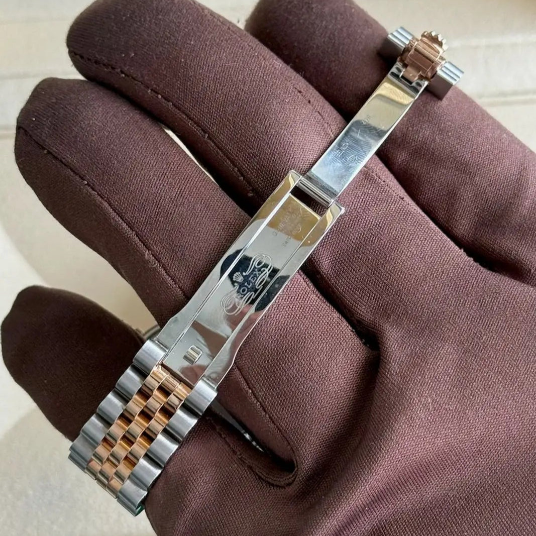 2023 Rolex Datejust 31 Slate Dial / 278381RBR / Factory Diamond Bezel / 31mm / Rose Gold / Mint Condition - Just Watch It