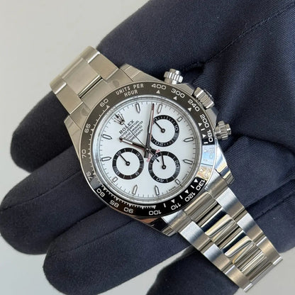 2025 Rolex Daytona Cosmograph White Dial Panda / 126500LN / 40mm / Brand New & Unworn / Box & Papers Just Watch It