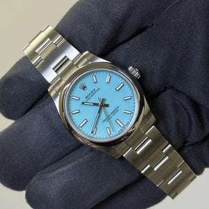 2024 Rolex Oyster Perpetual 31 Tiffany Blue Dial / 227200 / Steel / Like New / Box & Papers Just Watch It