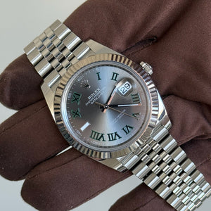 2022 Rolex Datejust 41 Wimbledon Dial / 126334 / Steel / Jubilee Band / Mint Condition - Just Watch It
