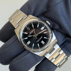 2025 Rolex Oyster Perpetual 41 Black Dial / 124300 / Steel / Brand New & Unworn