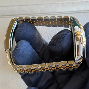 2025 Rolex Datejust 36 Green with Roman Numeral Diamond Dial 126233 / Two Tone Yellow Gold / Brand New & Unworn