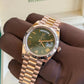 2024 Rolex Day Date 40 Olive Dial / 228235 / Rose Gold / Presidential Bracelet / Brand New & Unworn