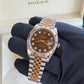 2024 Rolex Datejust 41 Chocolate Diamond Dial / 126331 / 41mm / Two Tone Rose Gold / Like New