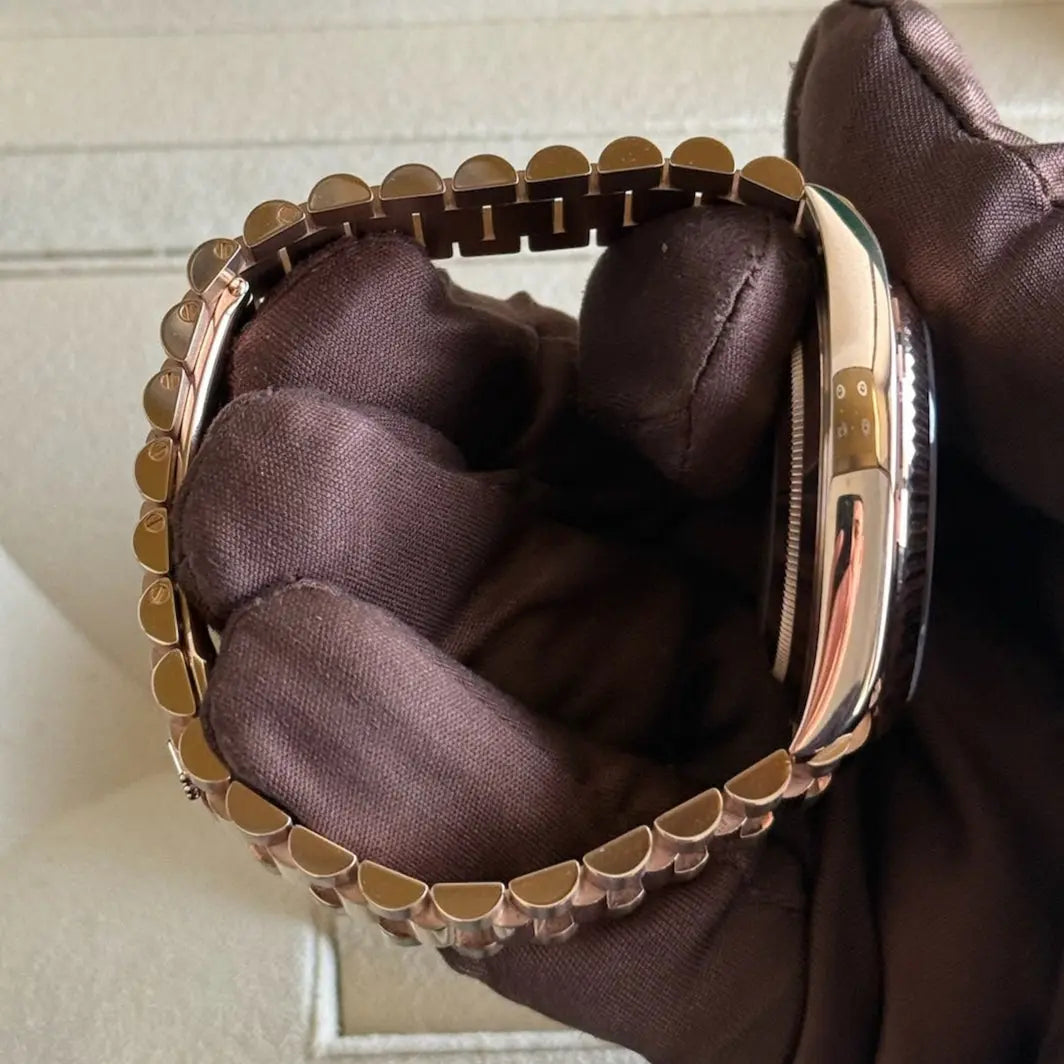 2022 Day Date 40 Olive Dial / 228235 / Rose Gold / Presidential Band / Like New / Box & Papers Just Watch It