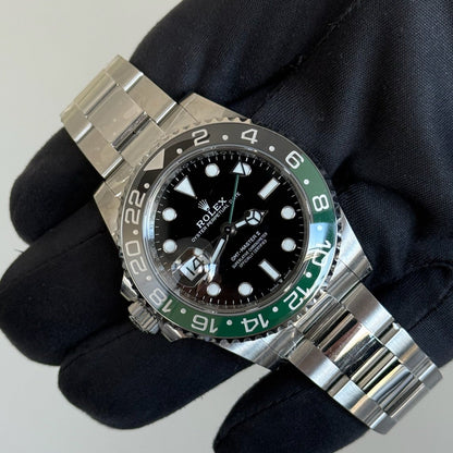 2025 Rolex GMT-Master II 'Sprite' Black Dial / 126720VTNR / 40mm / Oyster Band / Brand New & Unworn / Box & Papers Just Watch It