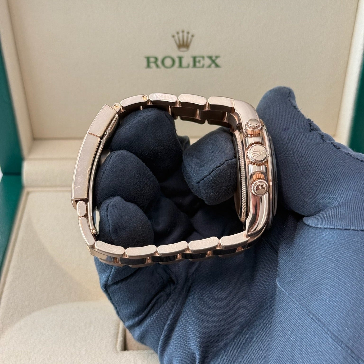 2023 Rolex Daytona Black Diamond Dial 126505 / Rose Gold / Like New / Box & Papers Just Watch It