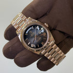 2025 Rolex Day Date 40 Ombre ‘Smoke’ Dial / 228234 / Rose Gold / Brand New & Unworn / Box & Papers Just Watch It
