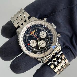 2016 Breitling Navitimer GMT Chronograph Steel / AB044121.BD24.443A / 48mm / Excellent Condition