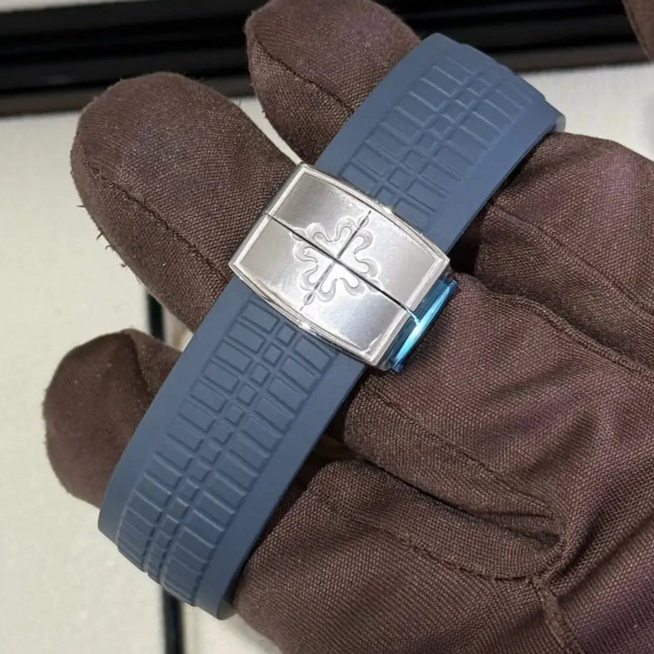 2025 Patek Philippe 5164G-001 Blue Dial / White Gold on Blue Rubber Strap / Brand New & Unworn Just Watch It