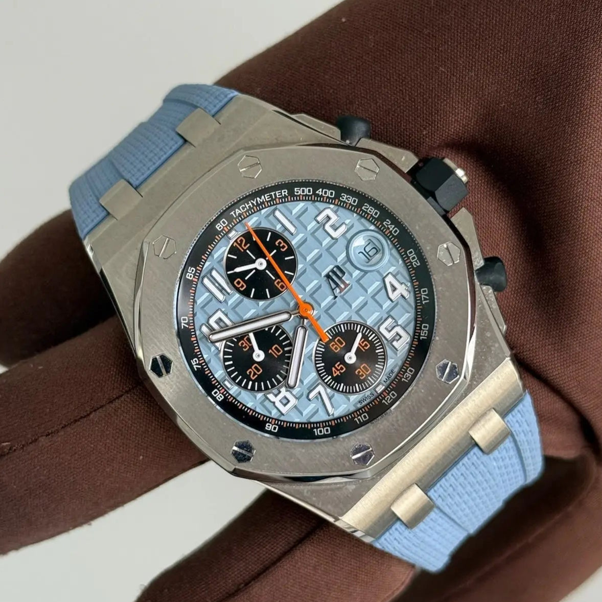 2022 Audemars Piguet Royal Oak Offshore Chronograph / 26238ST / Blue Strap / Like New