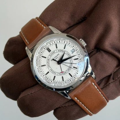 2024 PP5212A Calatrava Weekly Calendar / Steel / 40mm / Leather Strap / Like New Just Watch It