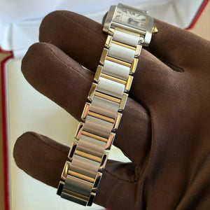2003 Cartier Tank Française Medium Yellow Gold 2465 / 18kt Yellow / W51012Q4 / Mint Condition / Quartz / Box & Papers Just Watch It