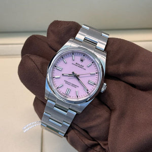2025 Oyster Perpetual 36 Candy Pink Dial 126000 / 36mm / Stainless Steel / Brand New & Unworn / Box & Papers Just Watch It