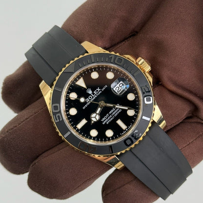 2024 Rolex Yacht Master 42 Black Dial / 226658 / Yellow Gold on Oysterflex / Mint Conditio Just Watch It