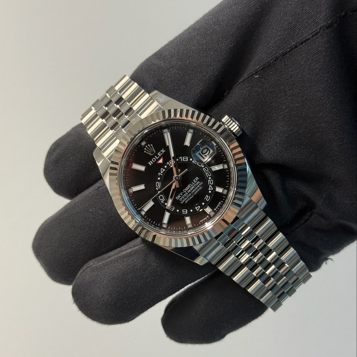 2025 Rolex Skydweller 42 Black Dial 336934 / Steel / Brand New & Unworn / Box & Papers Just Watch It