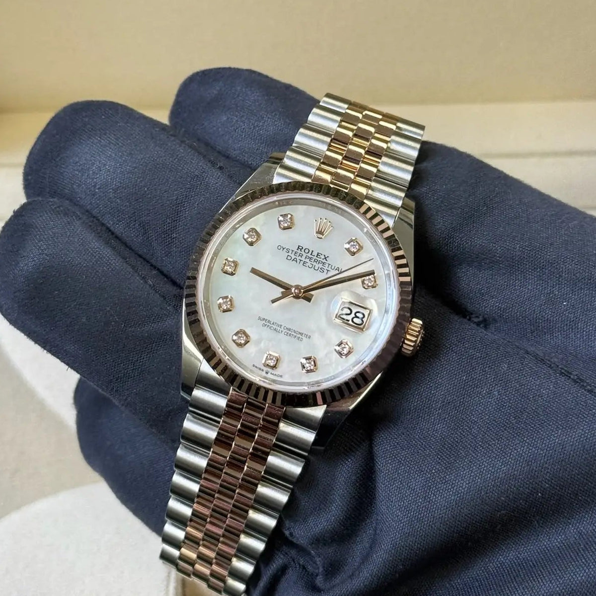 2025 Rolex Datejust 31 Mother Of Pearl Diamond Dial / 278271 / Rose Gold & Steel / Brand New & Unworn / Box & Papers Just Watch It