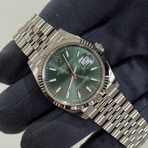 2025 Datejust 36 Mint Green Dial / 126234 / Steel / Brand New & unworn Just Watch It