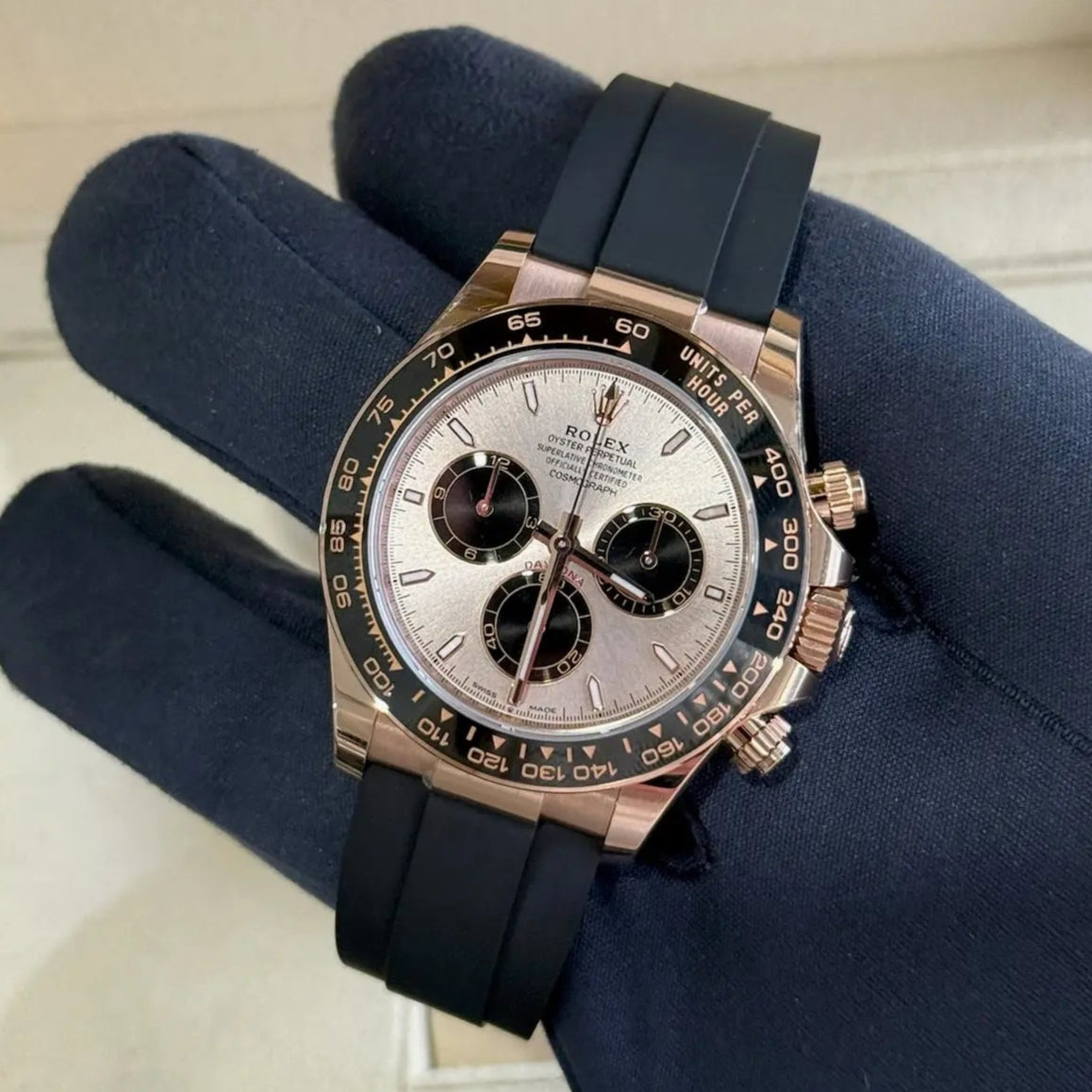 2024 Rolex Daytona Cosmograph 'Sundust' Dial / 126515LN / Rose Gold on Oysterflex / Like New / Box & Papers Just Watch It
